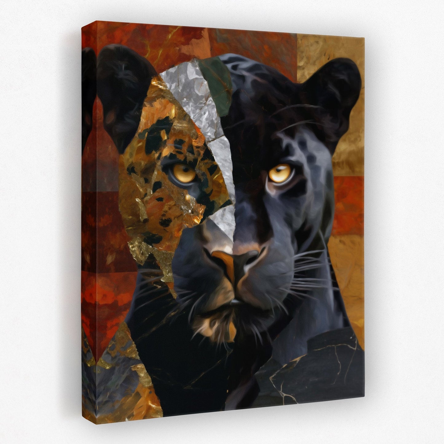 Panther Shadow Split - Luxury Wall Art