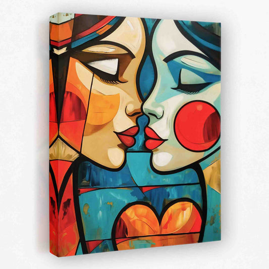 Partners in Love - Feminine Canvas Wall Art