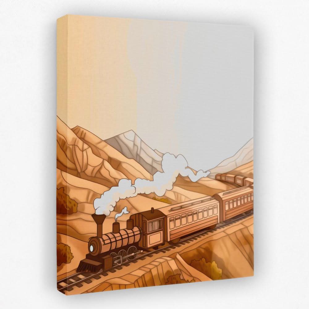 Passenger Train - Landscapes Canvas Wall Art