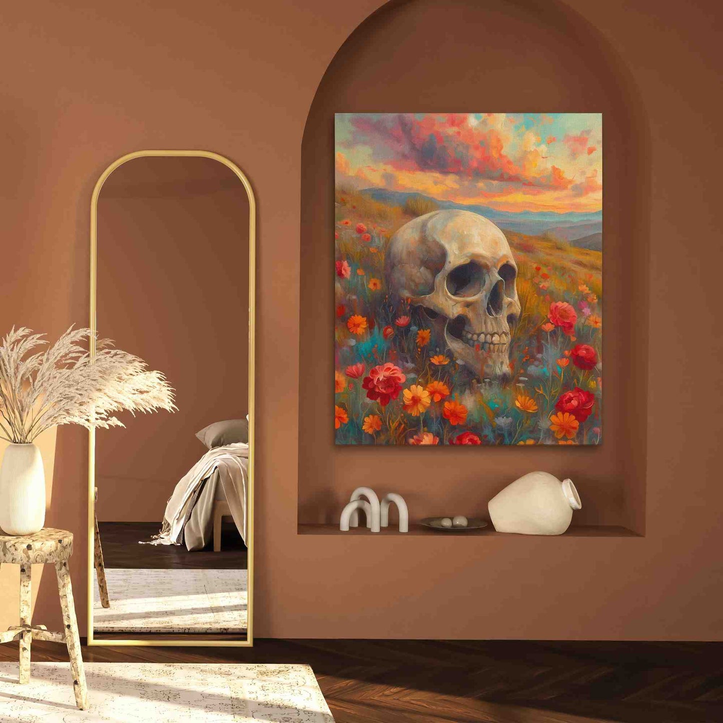 Passing Time - Flowers Canvas Print