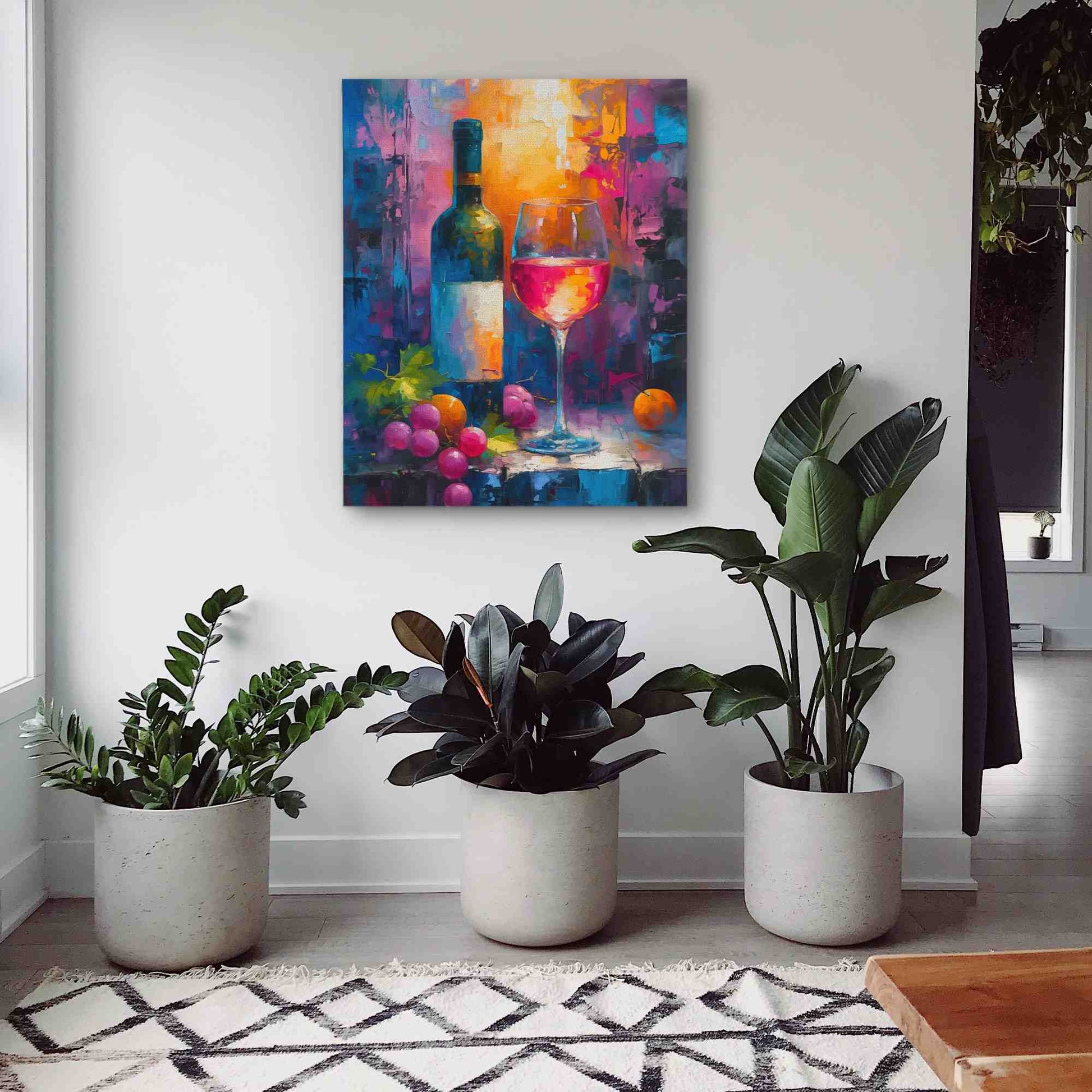 Passionate Wine - Purple Canvas Wall Art
