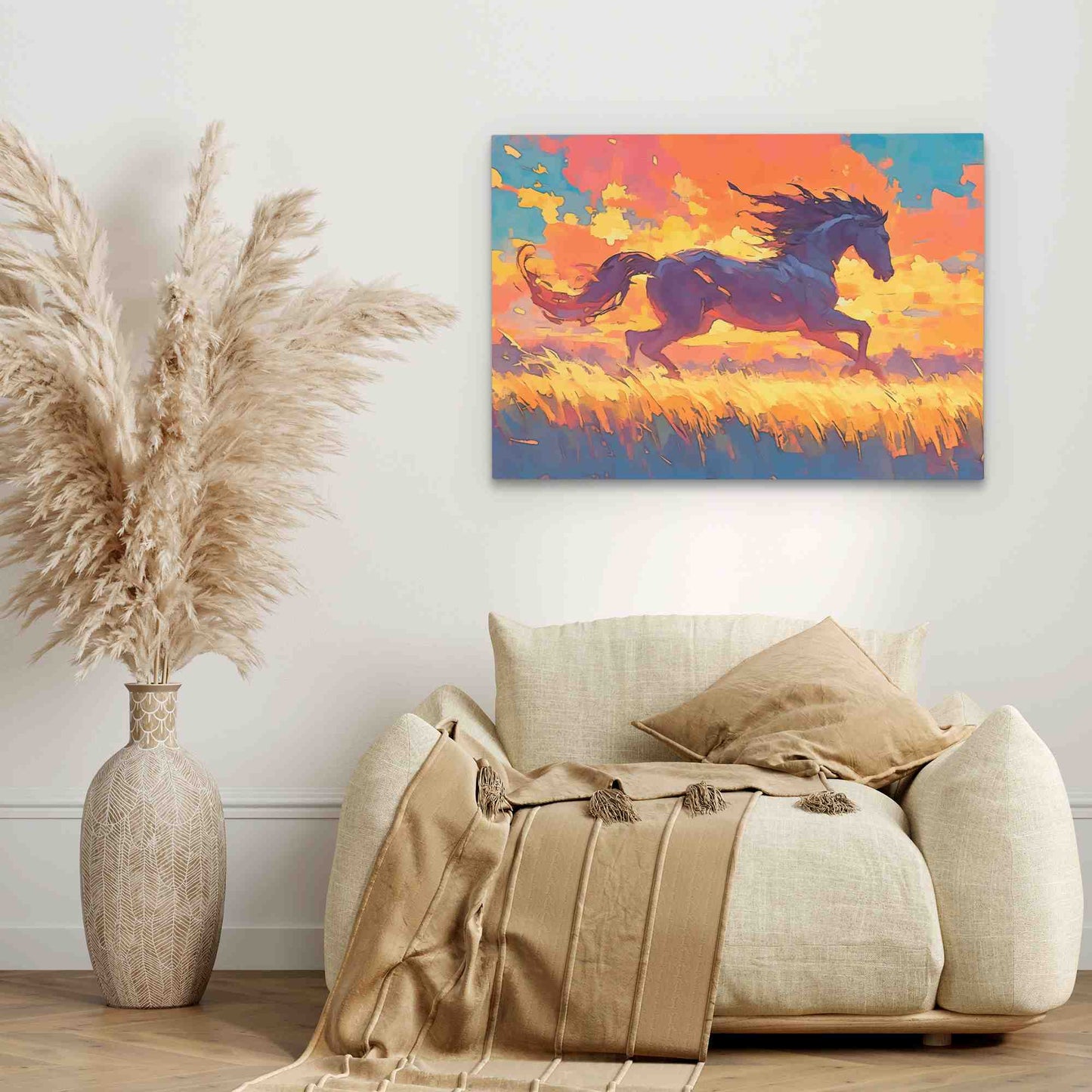 Pastel Pony - Pastel Horizontal Canvas Print