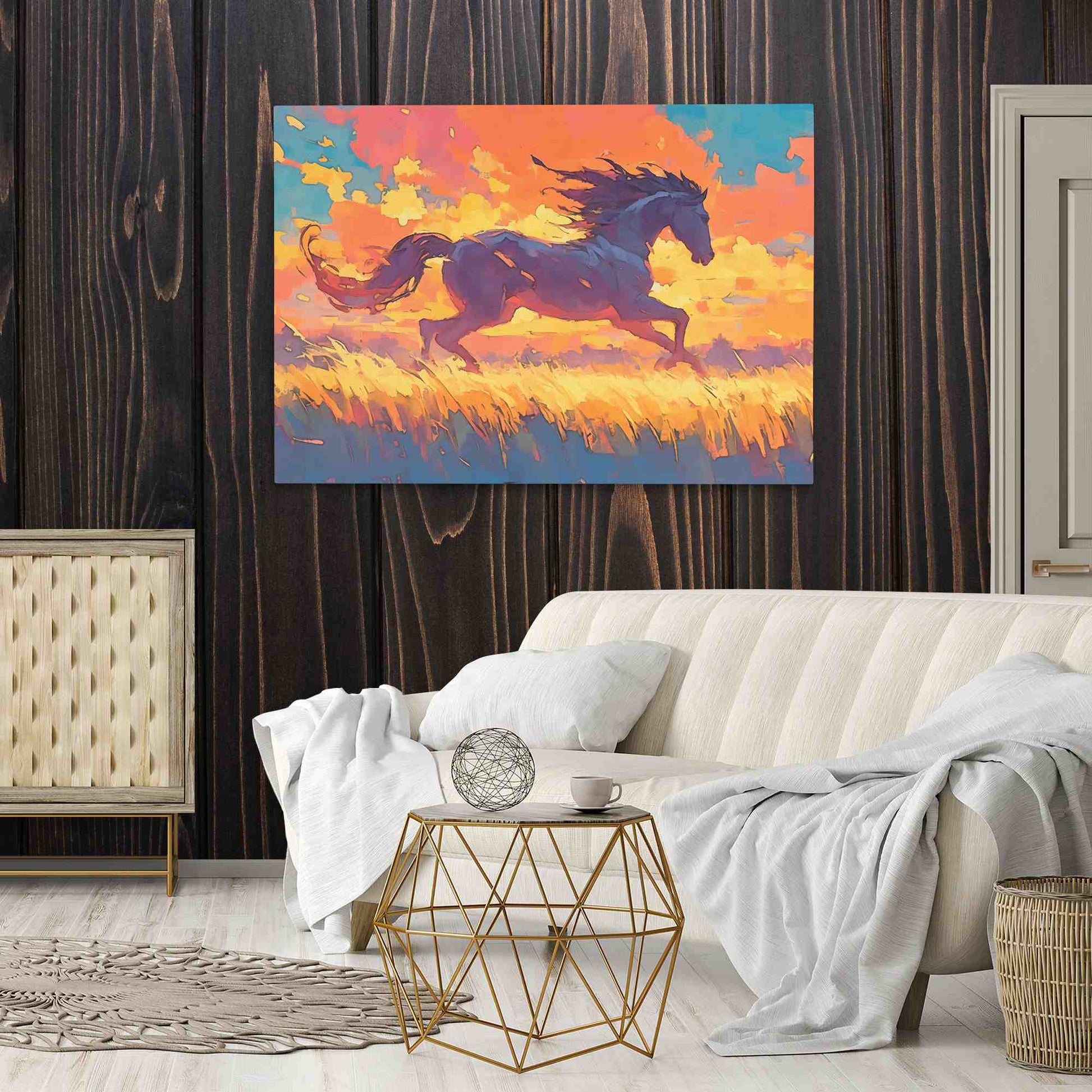 Pastel Pony - Pastel Canvas Wall Art