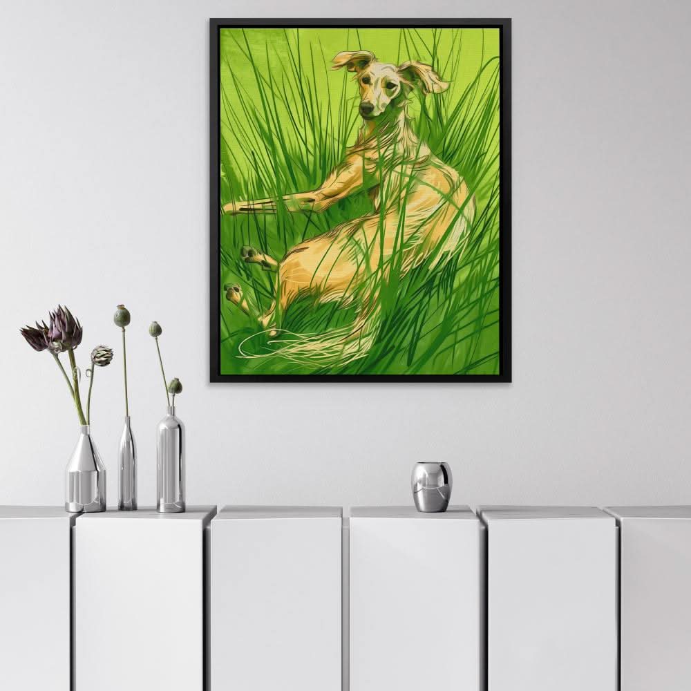 Pasture Hound - Large Modern Canvas Print