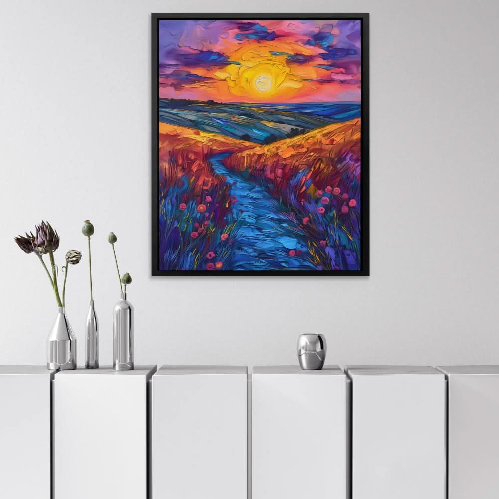 Pathway to Serenity - Colorful Wall Art for Home Office