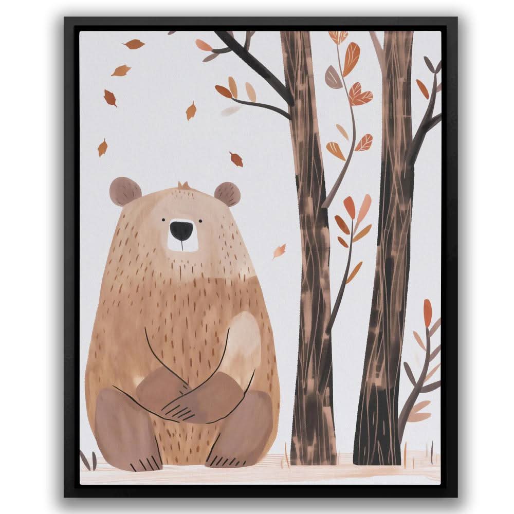 Patient Bear - Wall Art for Kids Room