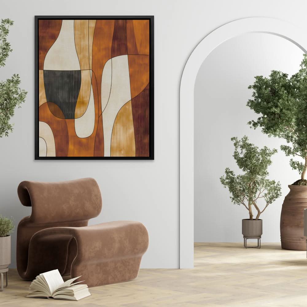 Patterns of Browns - Framed Wall Art