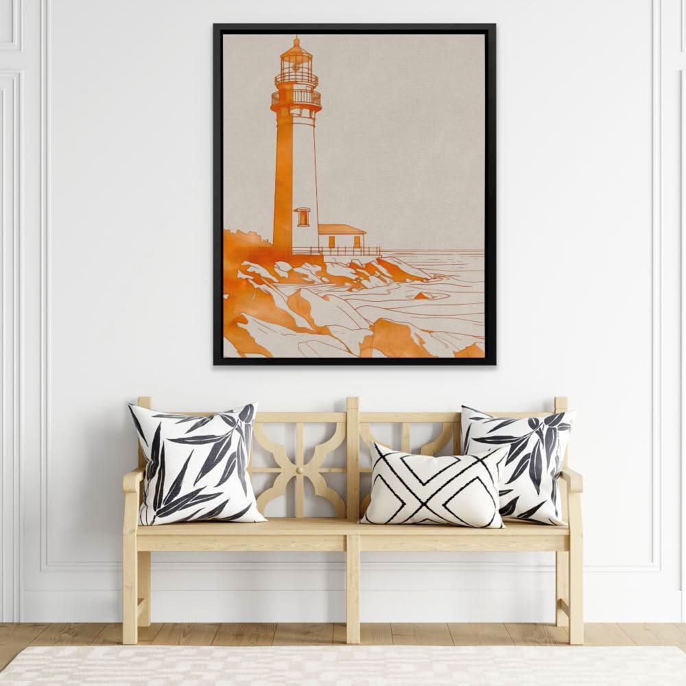 Peaceful Ocean Shore - Large Canvas Print