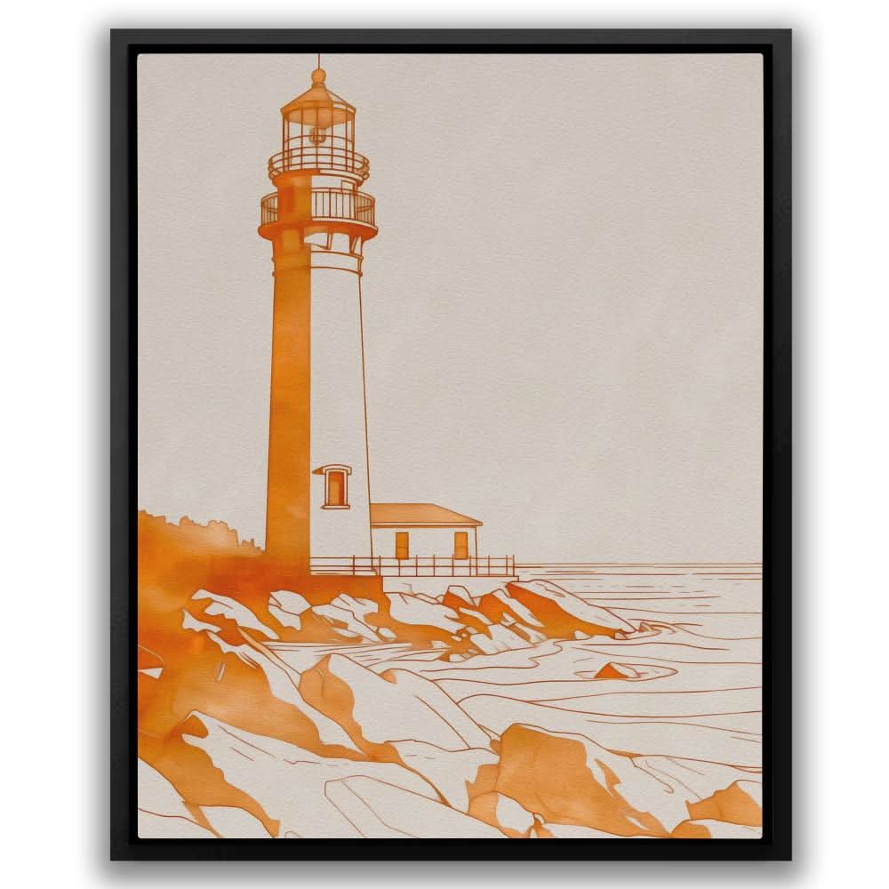 Peaceful Ocean Shore - Beige Wall Art for Bedroom