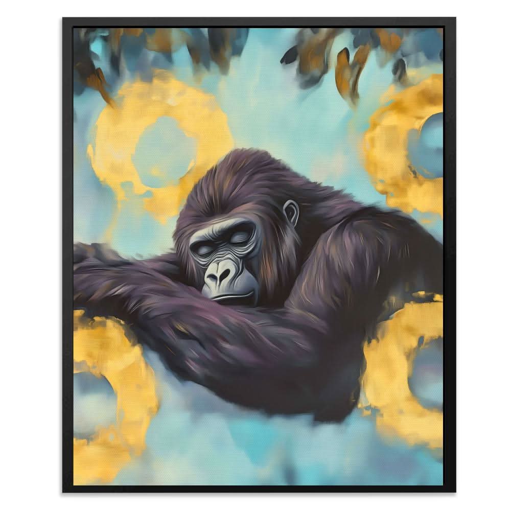 Peaceful Primate Nap - Animals Art for Bedroom