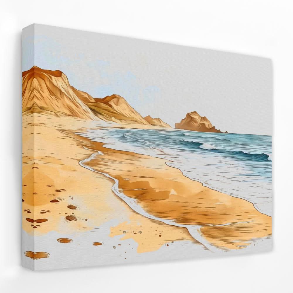 Peaceful Silence - Beach Canvas Wall Art
