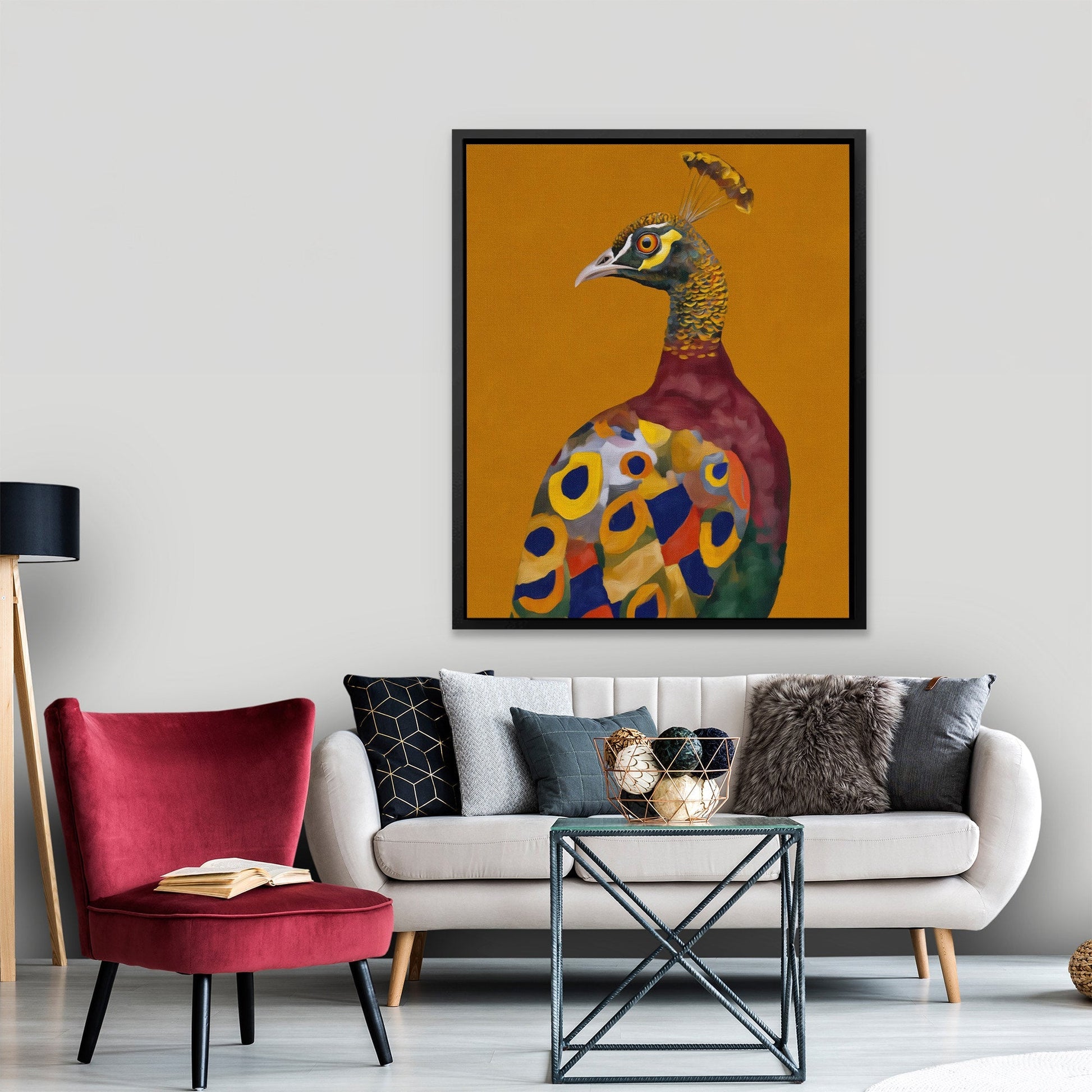 Peacock Autumn Splendor - Luxury Wall Art