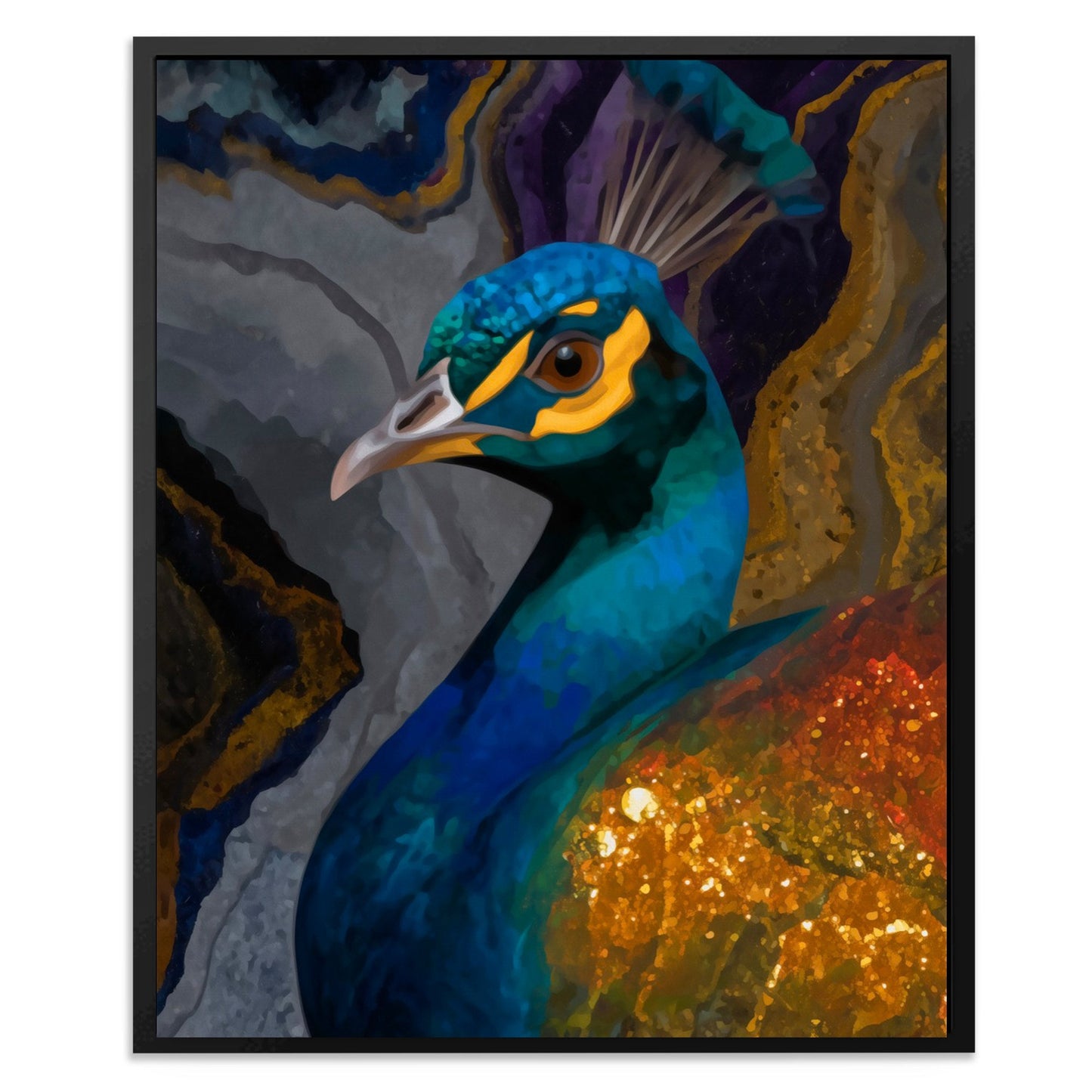 Peacock's Turquoise Dream - Luxury Wall Art