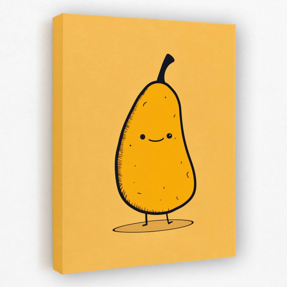 Pear Essentials - Food Canvas Wall Art