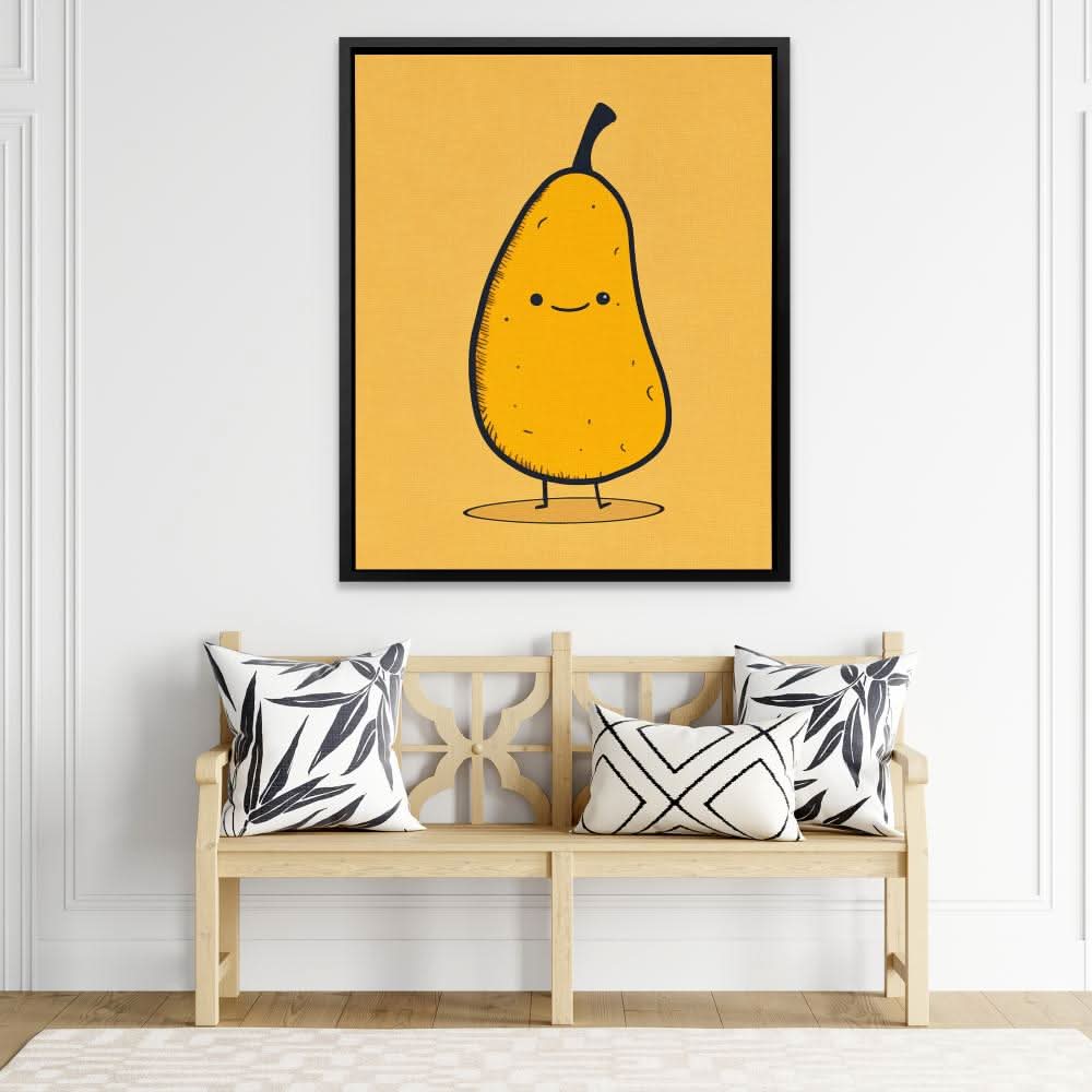 Pear Essentials - Large Contemporary Canvas Print