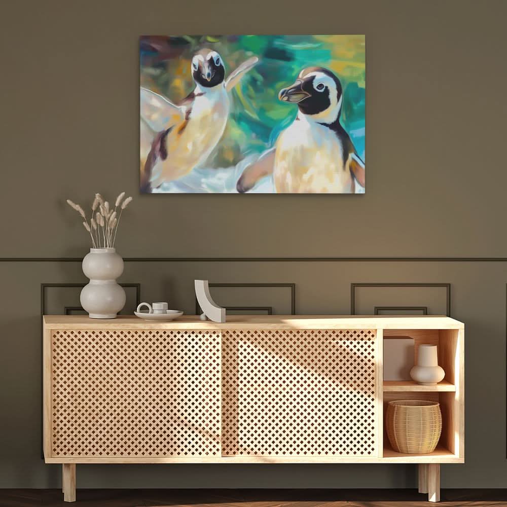 Penguin Pals - Animals Art for Hallway