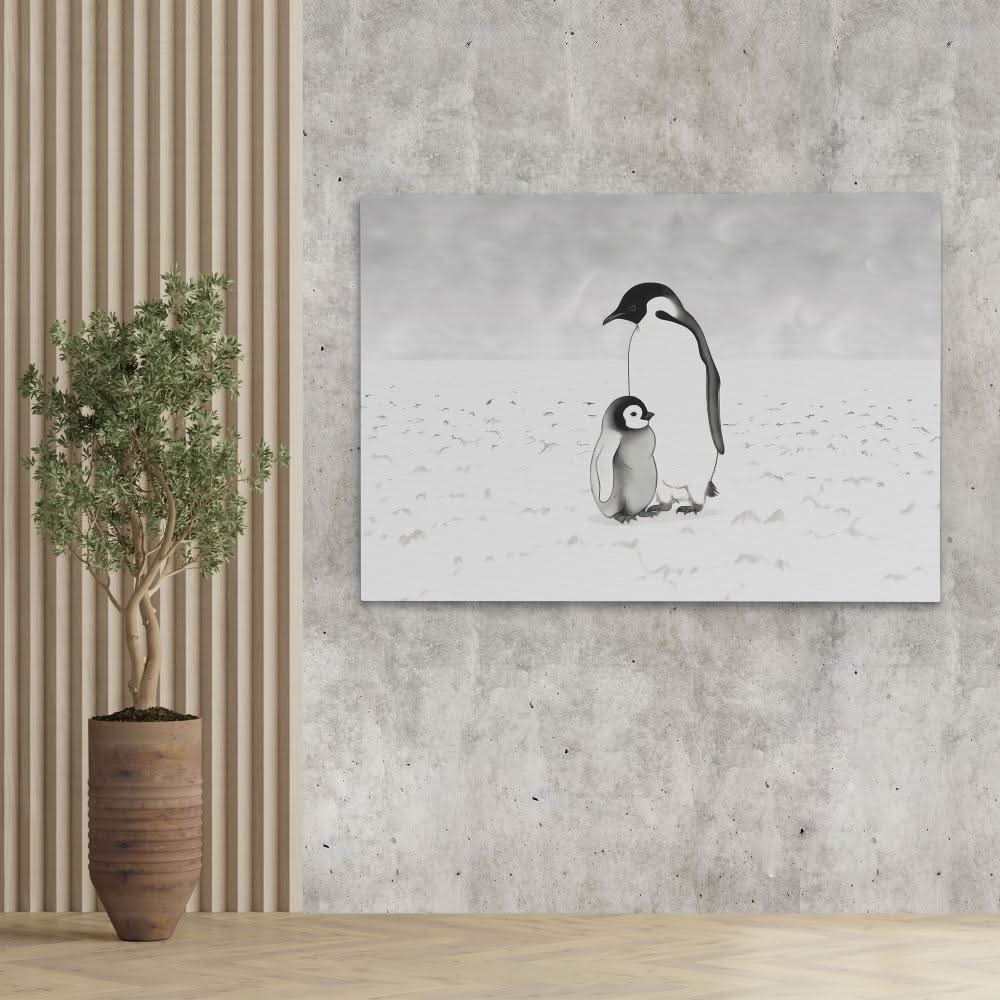 Penguin Parent - Animals Art for Nursery