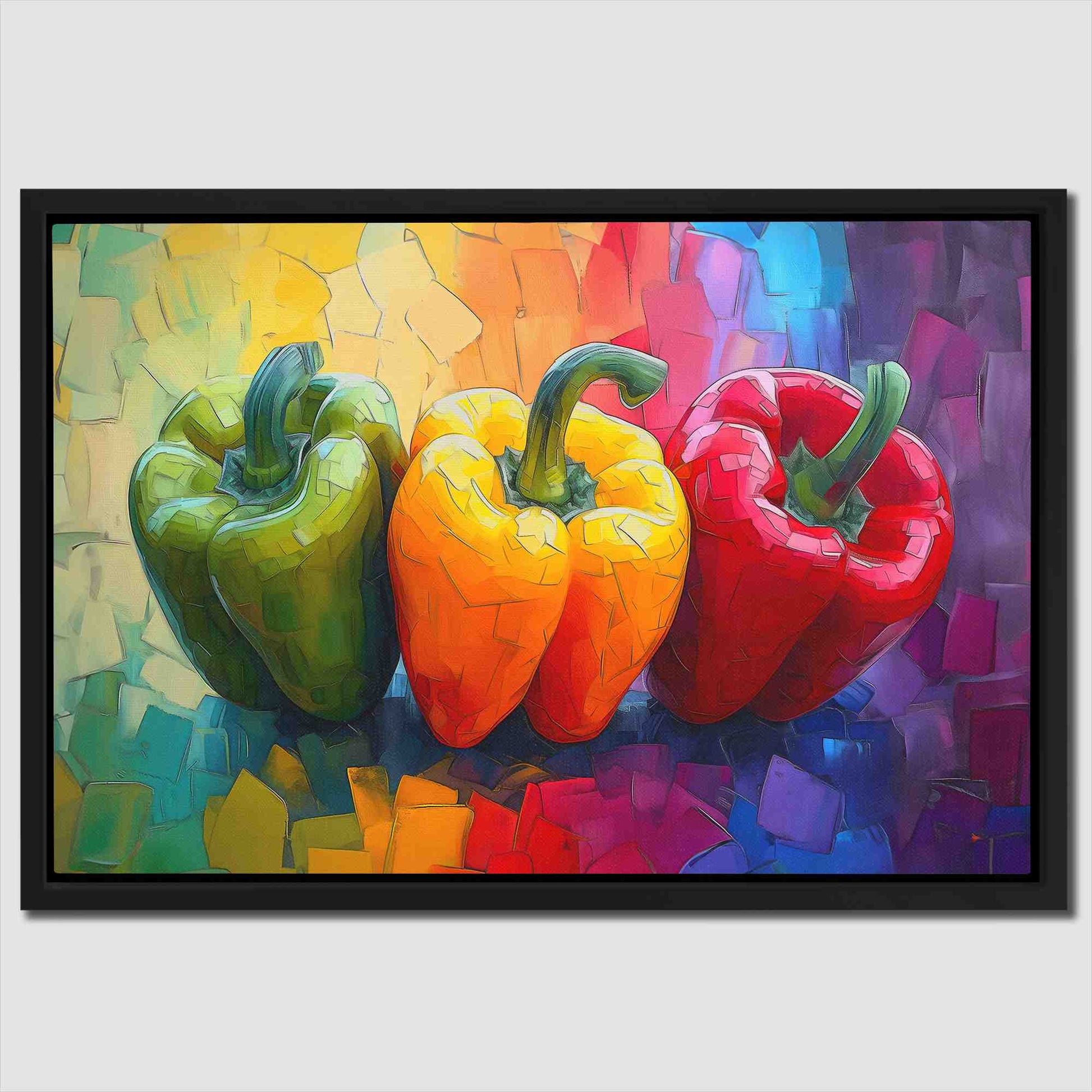 Pepper Symphony - Food Canvas Wall Art