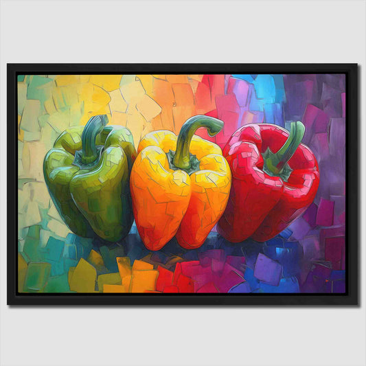 Pepper Symphony - Food Canvas Wall Art