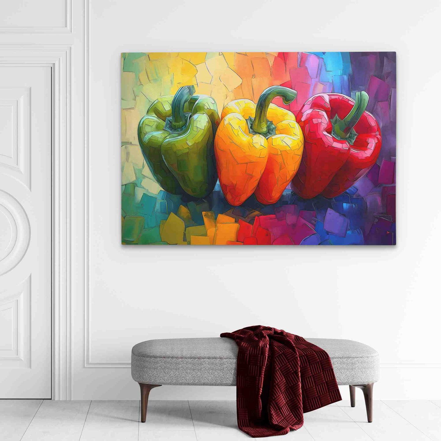 Pepper Symphony - Colorful Canvas Wall Art