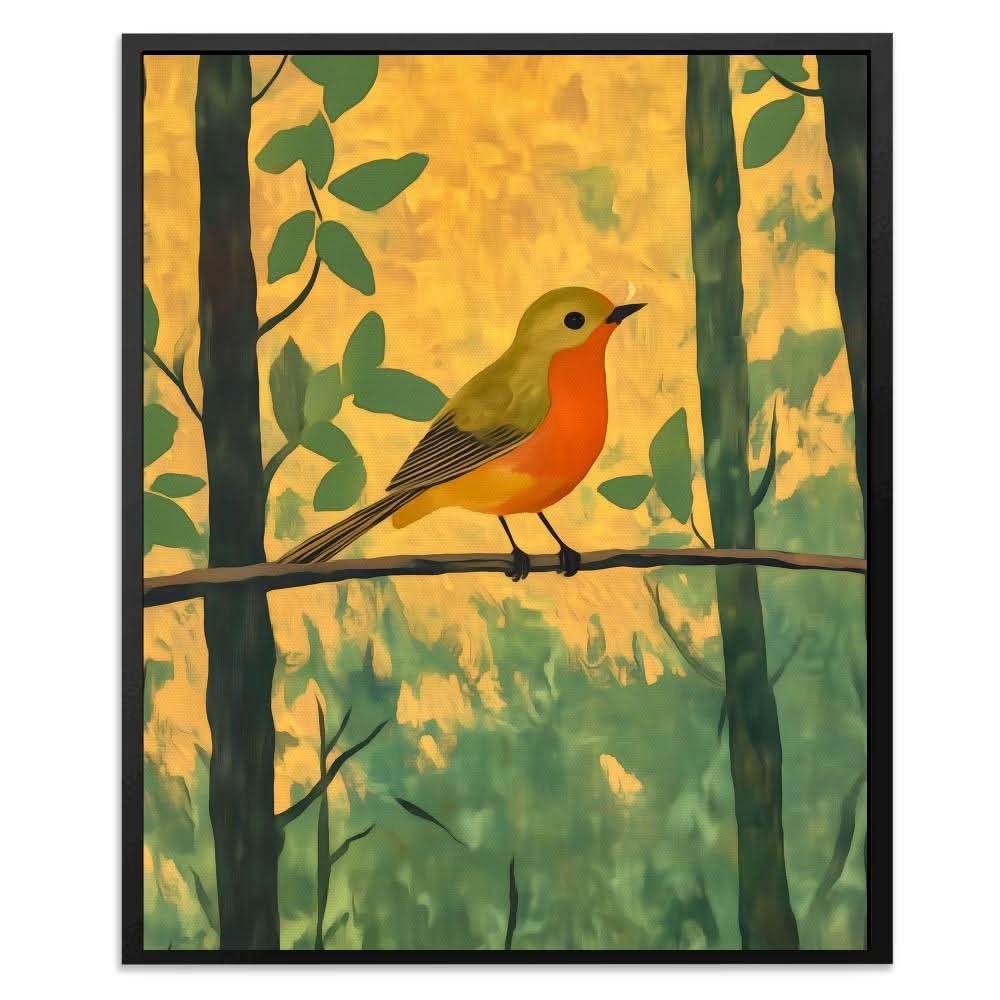 Perch of Dawn - Earth Tones Nature Canvas Print