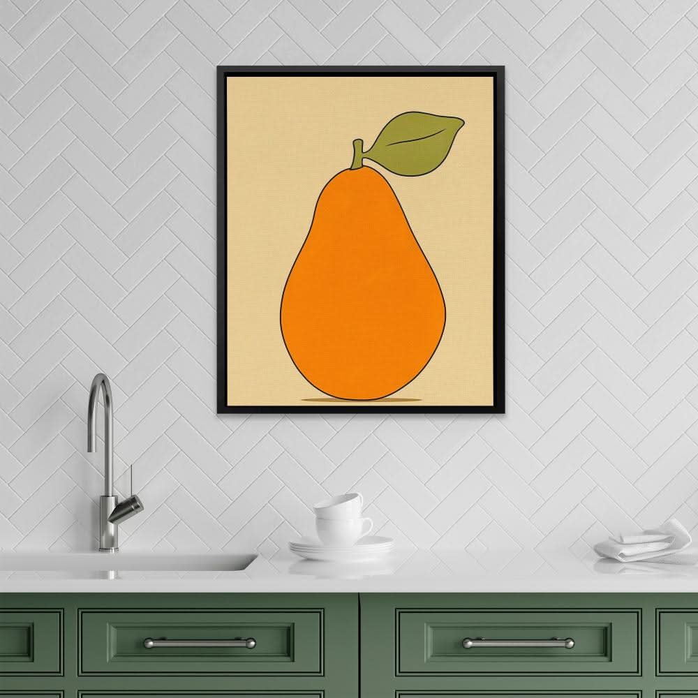 Perfectly Pear - Earth Tones Wall Art for Hallway