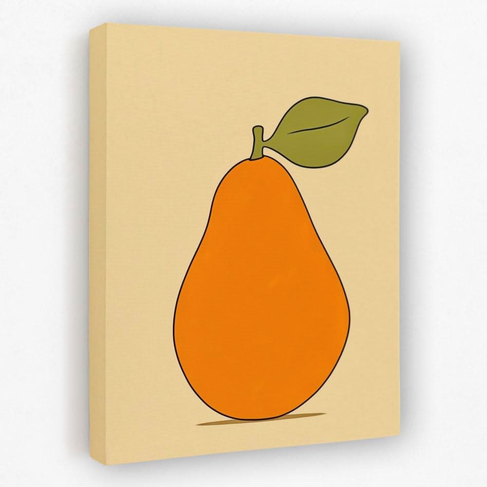 Perfectly Pear - Food Canvas Wall Art