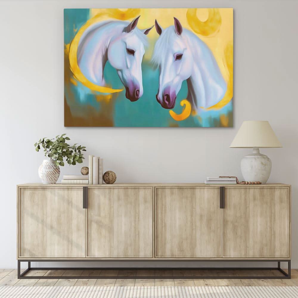 Phantom Pair - Surrealism Colorful Canvas Wall Art