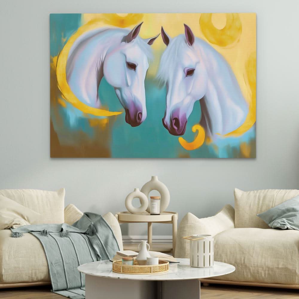 Phantom Pair - Blue Lavender Canvas Print