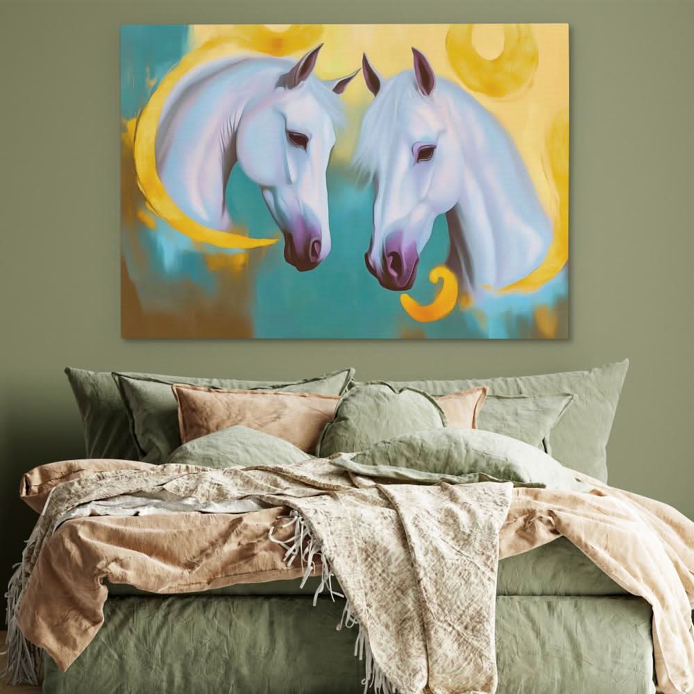 Phantom Pair - Fantasy Wall Art in Black Frame