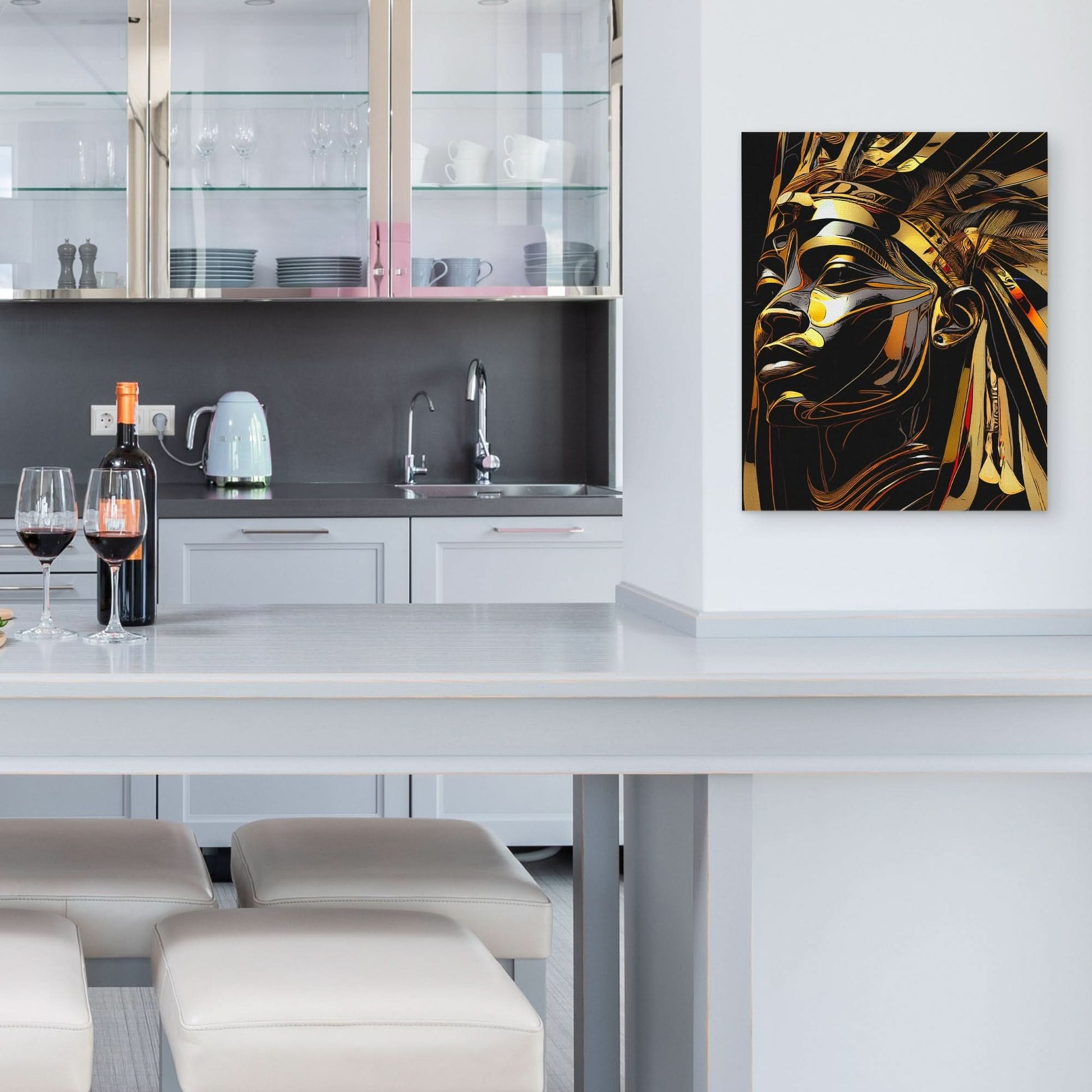 Pharaoh of Night - Luxury Wall Art