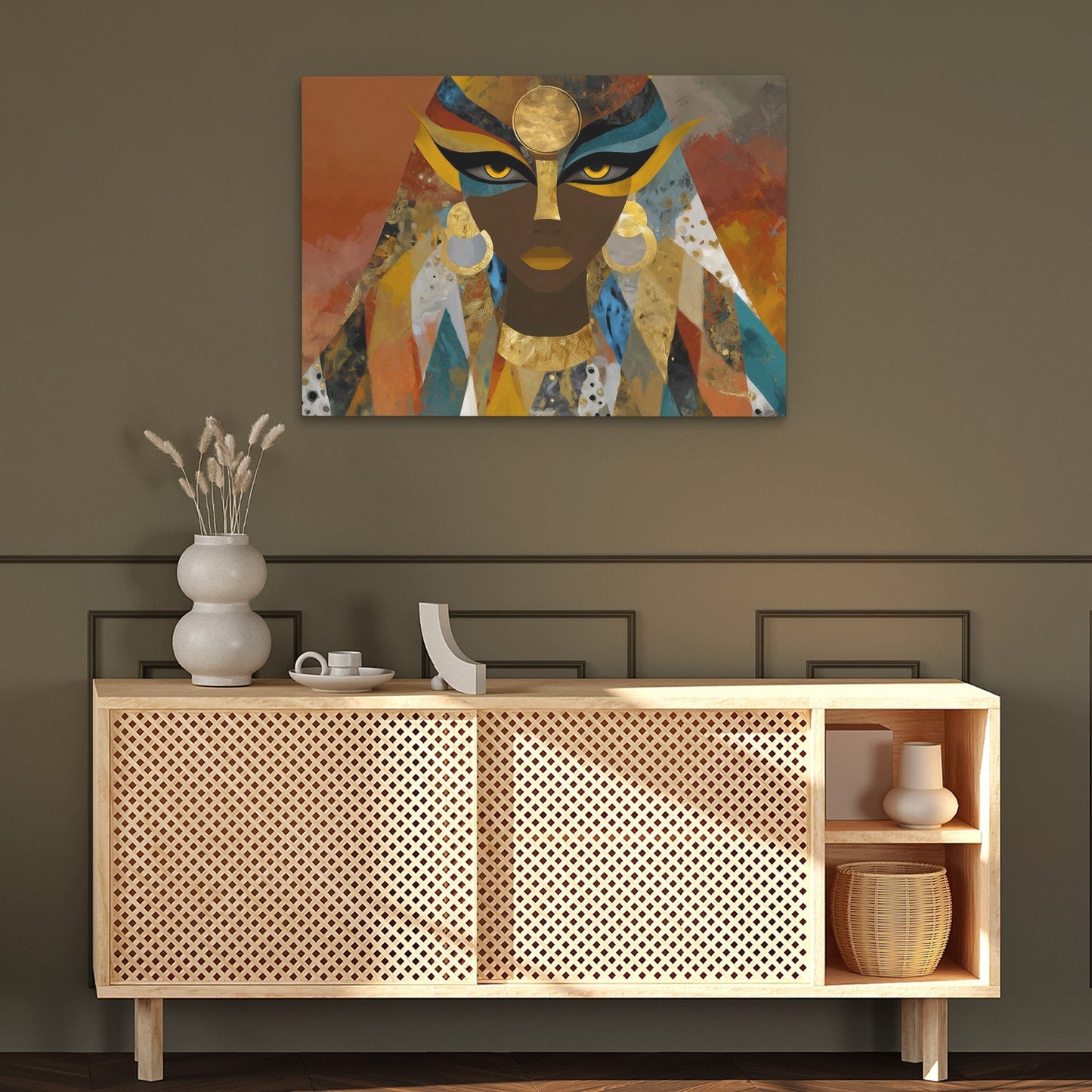 Pharaohs Golden Eyes - Luxury Wall Art