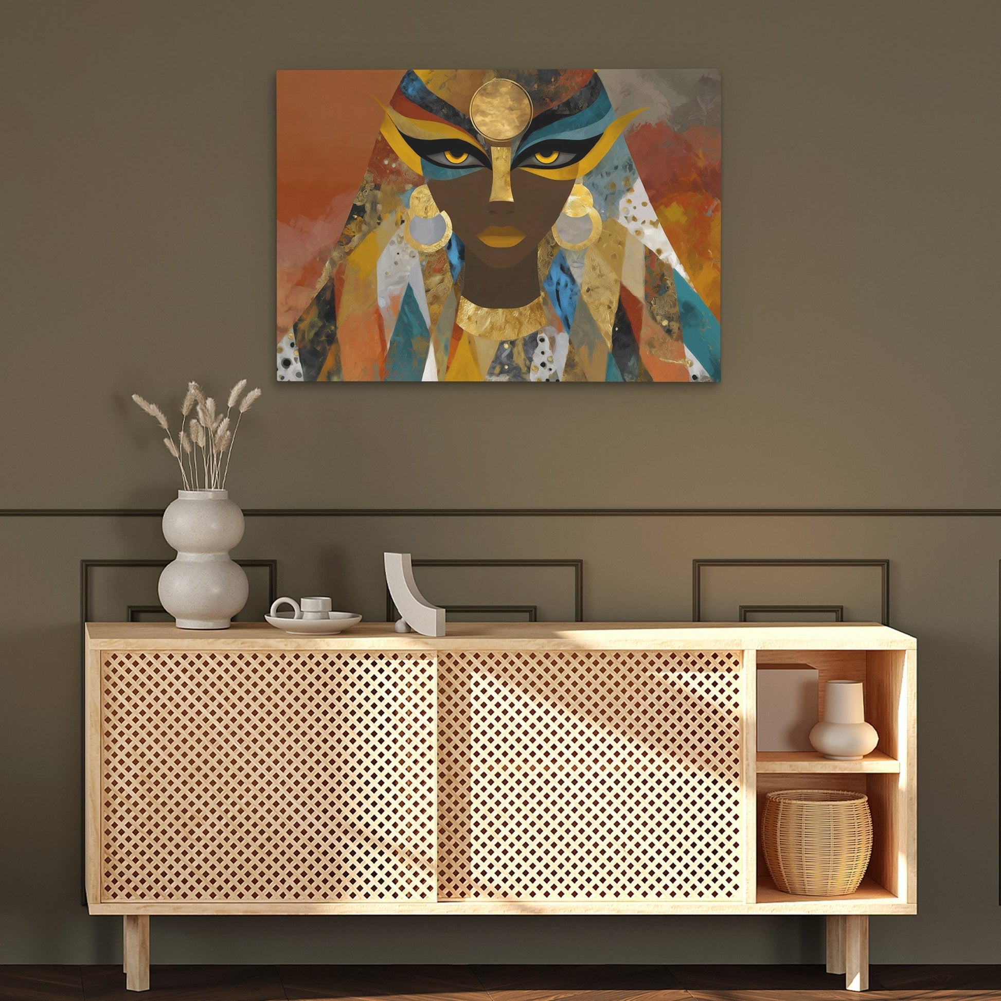 Pharaohs Golden Eyes - Luxury Wall Art