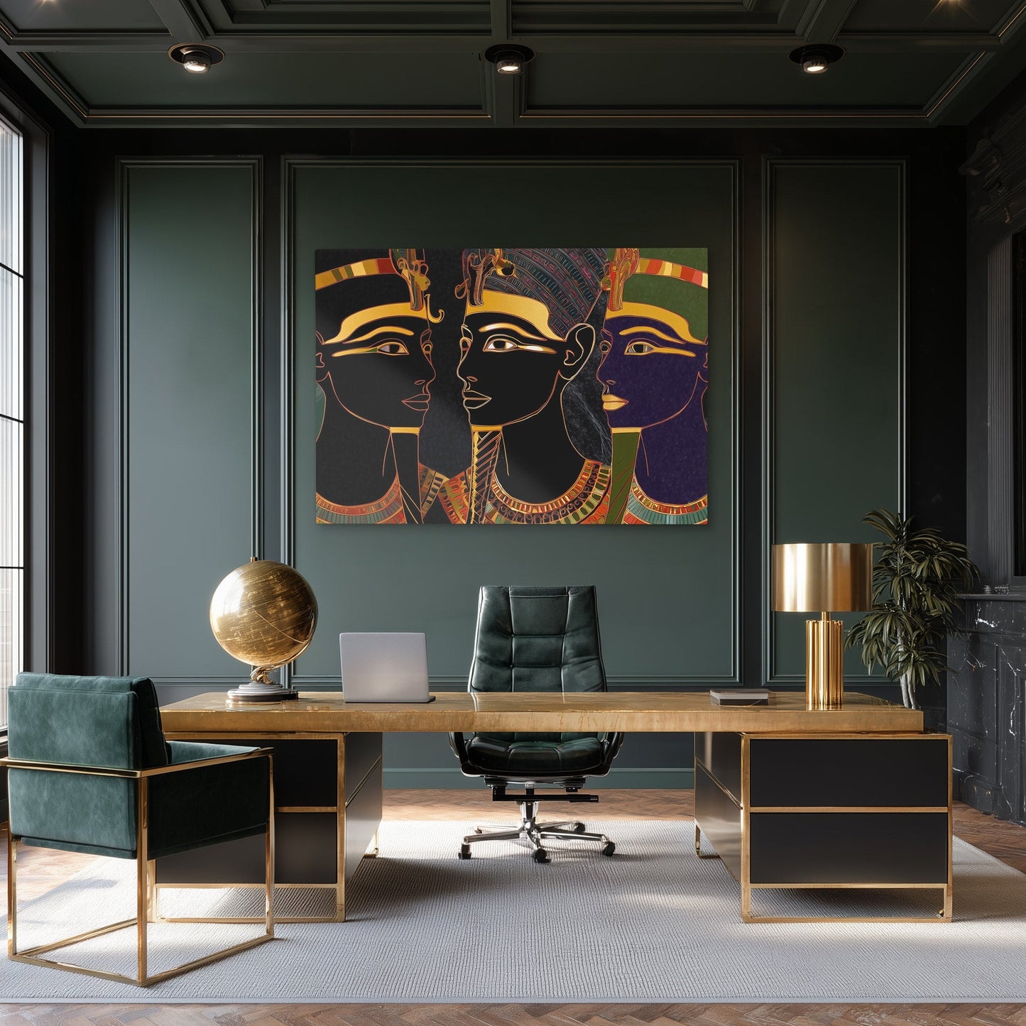Pharaohs of Eternal Gold - Luxury Wall Art