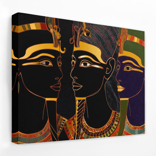 Pharaohs of Eternal Gold - Luxury Wall Art