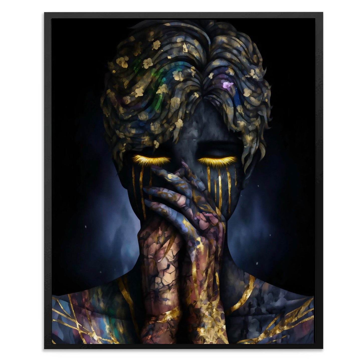 Philosopher's Gilded Meditation - Luxury Wall Art