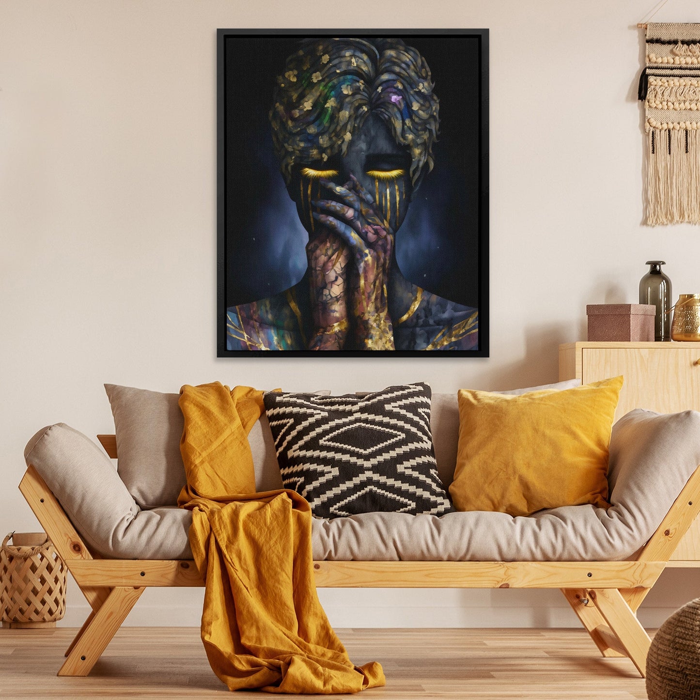 Philosopher's Gilded Meditation - Luxury Wall Art