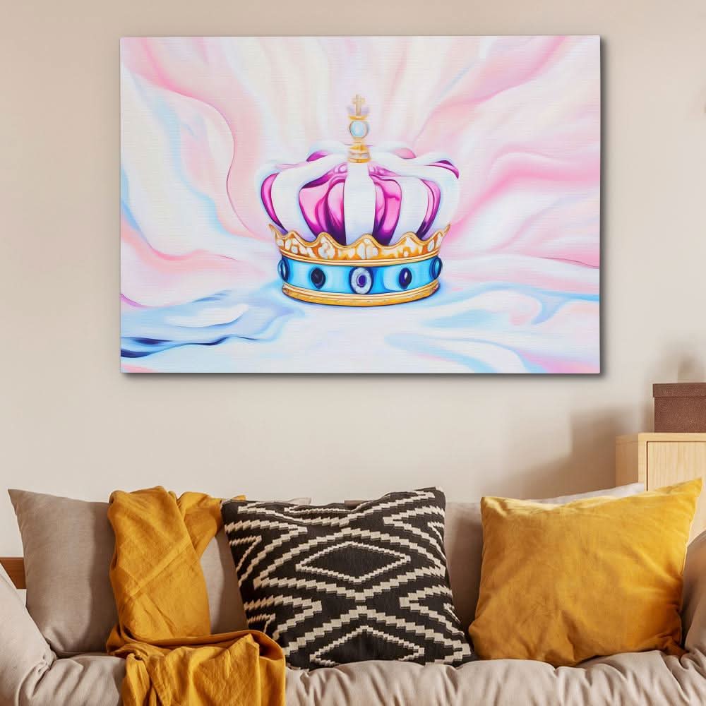 Pillows of Power - Feminine Wall Art in Black Frame