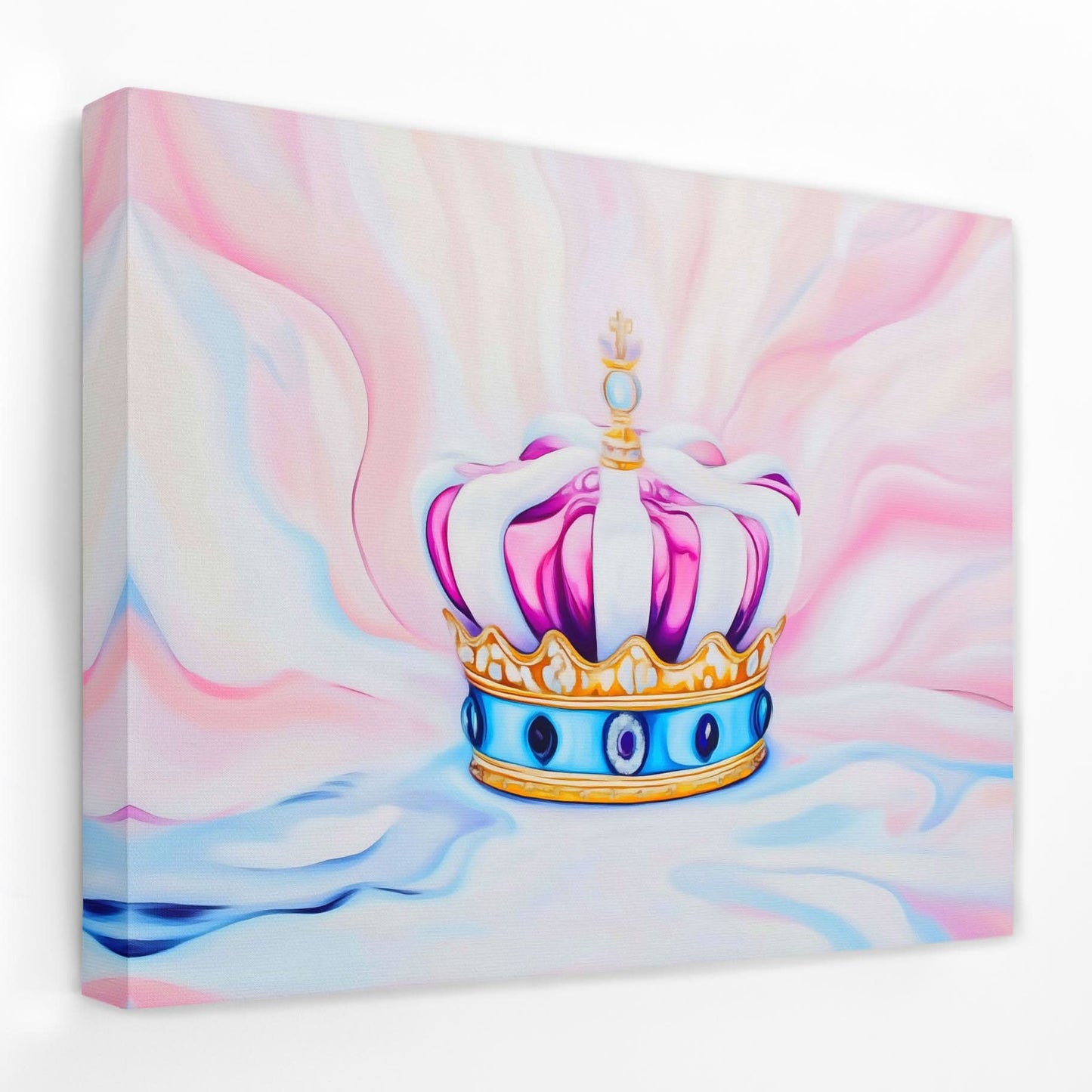 Pillows of Power - Crown Canvas Wall Art