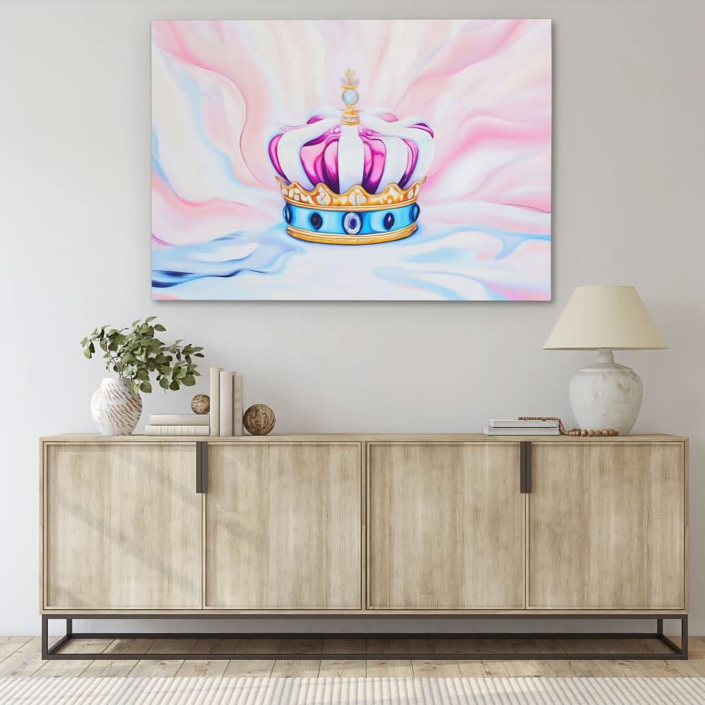 Pillows of Power - Blue Canvas Wall Art