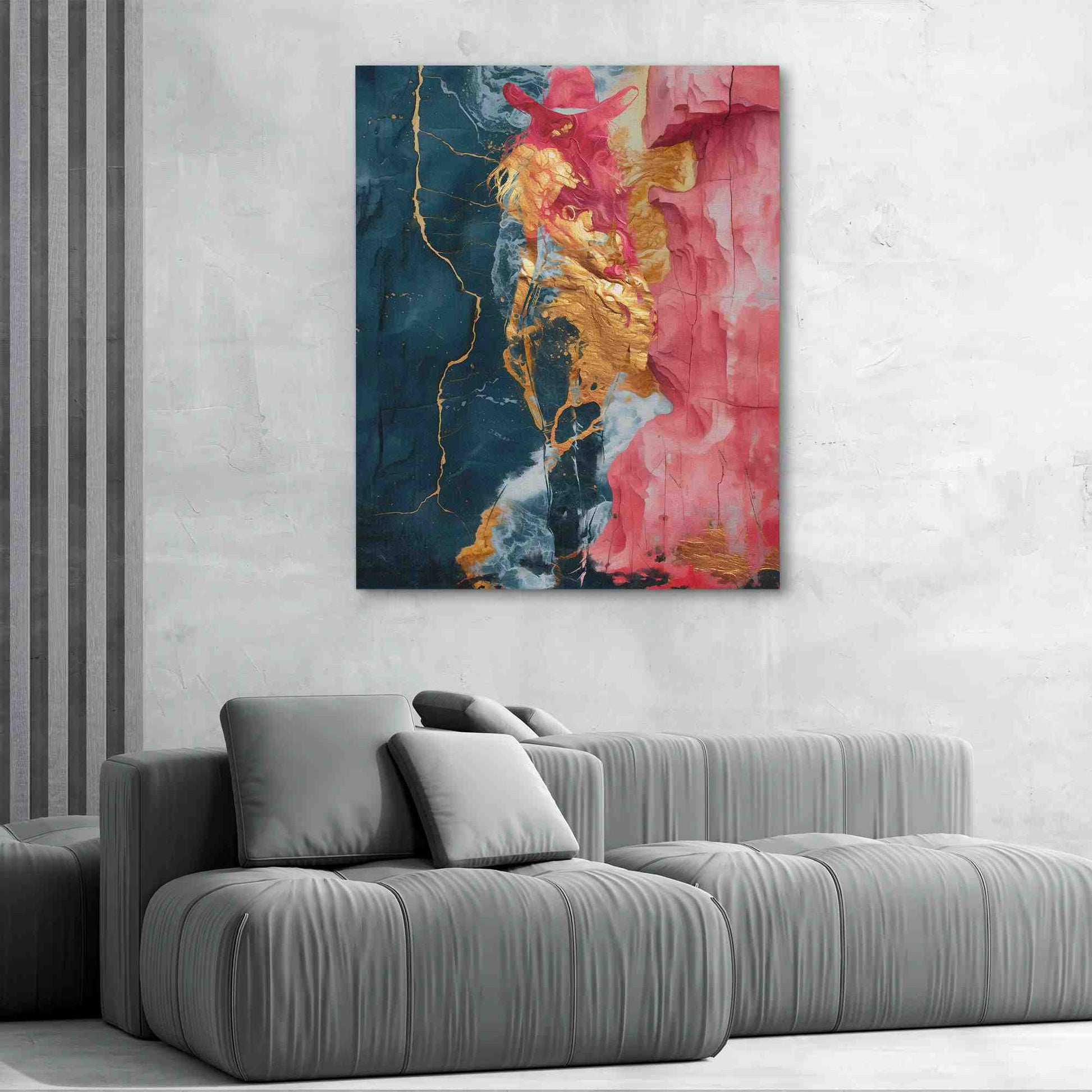 Pink Cowgirl - Gold Wall Art