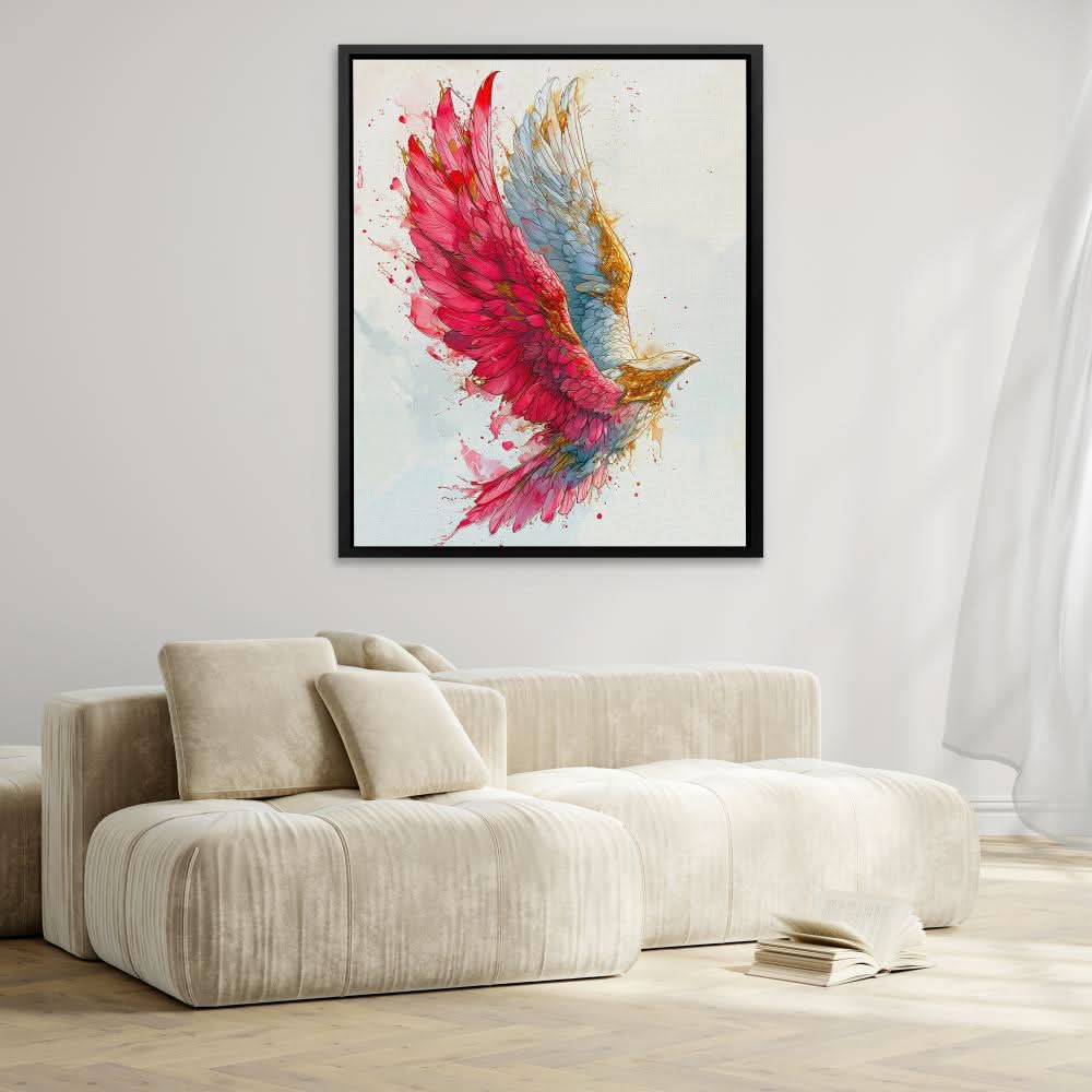 Pink Hawk - Luxury Wall Art