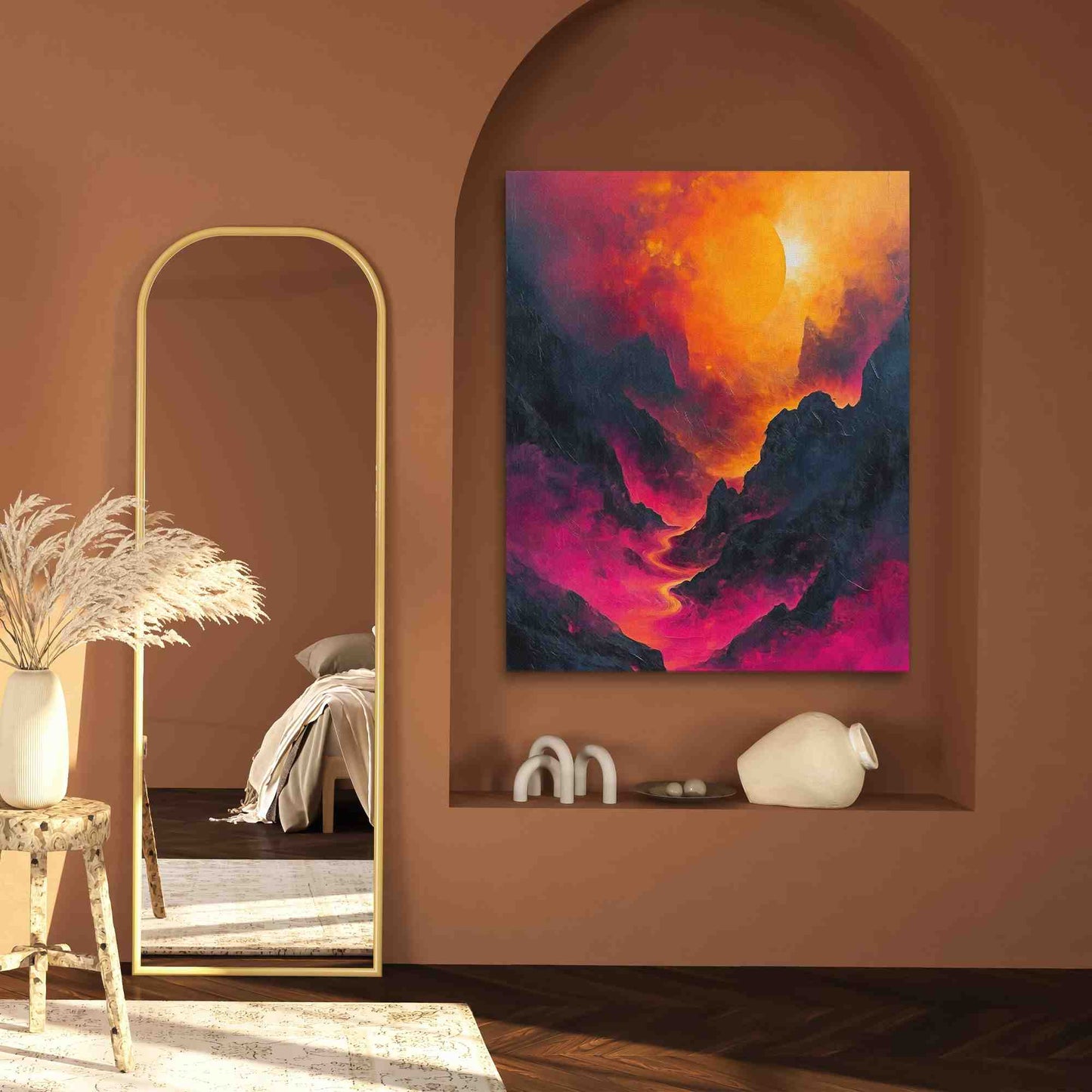 Pink Lava - Large Canvas Print