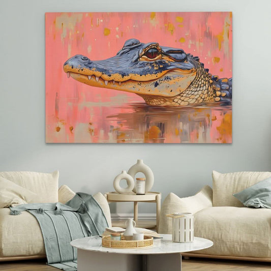 Pink Predator - Wall Art in Black Frame