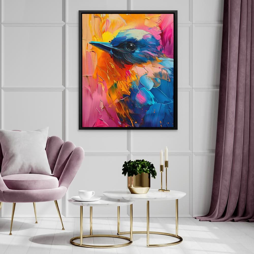 Pink Promise - Nature Wall Art in Black Frame
