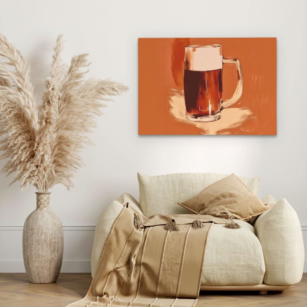 Pint of Beer - Large Canvas Print