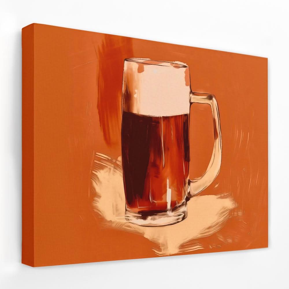 Pint of Beer - Liquor Canvas Wall Art