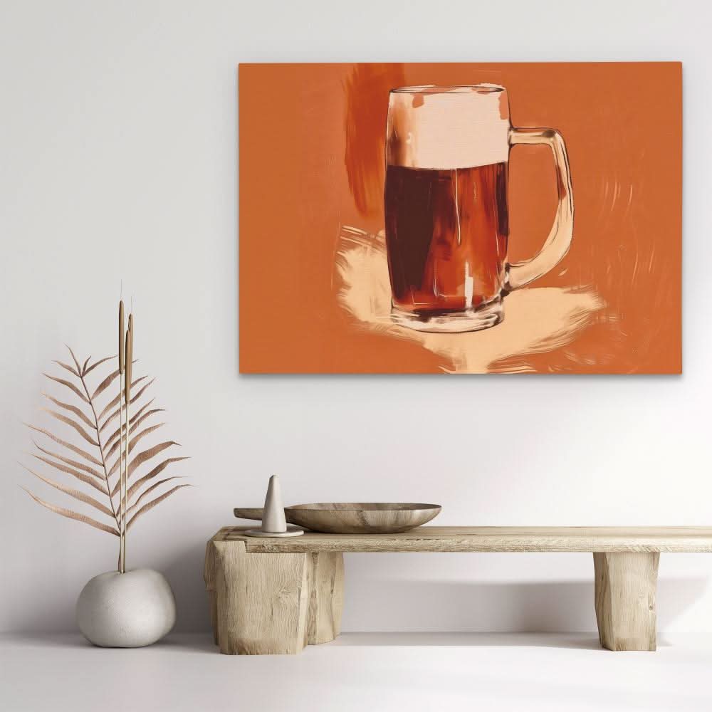 Pint of Beer - Wall Art in Black Frame