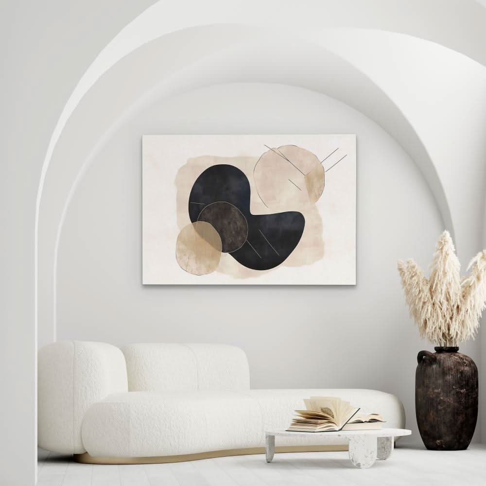 Plain Deco - Beige Canvas Print