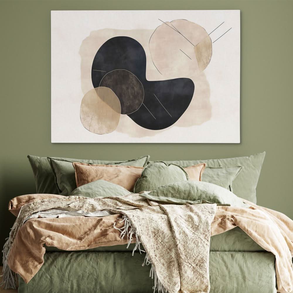 Plain Deco - Minimalist Wall Art in Black Frame